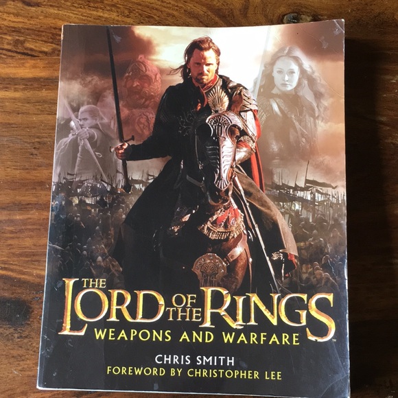 JRR Tolkien Lord of the Rings Trilogy Books Set of 3 + Weapons and Warfare - Picture 15 of 16